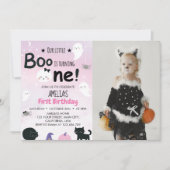 ブー幽霊1st誕生日招待状 招待状 (正面)