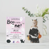 ブー幽霊1st誕生日招待状 招待状 (スタンド正面)