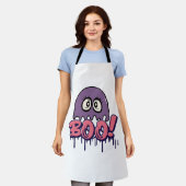 ブー怖い エプロン (着用した状態)