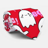 ブー感じGhostly.b Red BG ネクタイ (ロール)