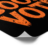 ブー投票ハロウィーンの衣装の少年メンズキッズ ポスター (角)