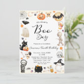 ブー日ANYエイジハロウィーン誕生日 招待状 (スタンド正面)