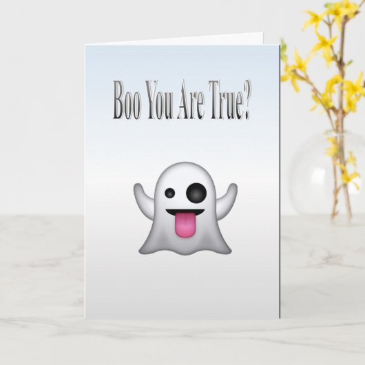 ブー本当なの? カード (黄色い花)