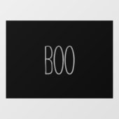 ブー白黒不気味な手書きハロウィーンの装飾 ウィンドウサイン (シート)