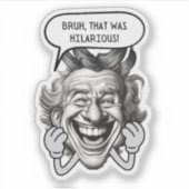 ブー笑わされるー シール (正面)