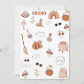 ブー第2誕生日我々の小さなブーは2回転している 招待状 (裏面)