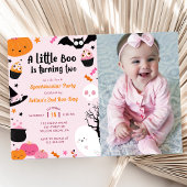 ブー第2誕生日我々の小さなブーは2回転している 招待状