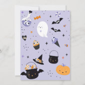 ブー第2誕生日我々の小さなブーは2回転している 招待状 (裏面)