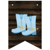 ブー素朴ツまたはボウズの性別がベビーシャワーを明かす バンティングフラッグ (第1の旗)