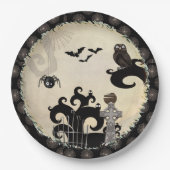 ブー耕耘性ハロウィーンイベントパーティー ペーパープレート (正面)