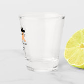 ブー苗字オレンジ幽霊からハロウィーン ショットグラス (右)