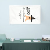 ブー苗字オレンジ幽霊からハロウィーン 横断幕 (トレードショー)