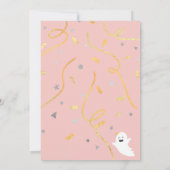 ブー誕生日テーマ |ハロウィーン秋ガール誕生日 招待状 (裏面)