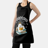 ブー読ク幽霊ブックハロウィンおもしろい読ズ エプロン (インサイチュ)