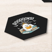 ブー読ク幽霊ブックハロウィンおもしろい読ズ ペーパーコースター (アングル)