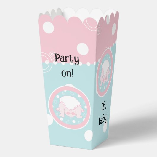 ブー赤ちゃんシャワーのお気に入りボックスを覗く フェイバーボックス (裏面)