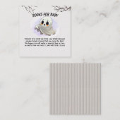 ブー赤ちゃんシャワーハロウィーンをテーマとしたかわいいパーティー エンクロージャーカード (正面/裏面)