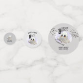 ブー赤ちゃんシャワーハロウィーンをテーマとしたかわいいパーティー コンフェッティ (正面)