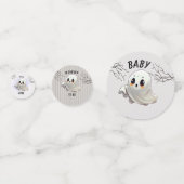 ブー赤ちゃんシャワーハロウィーンをテーマとしたかわいいパーティー コンフェッティ (裏面)