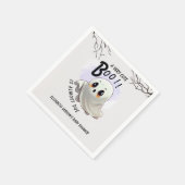 ブー赤ちゃんシャワーハロウィーンをテーマとしたかわいいパーティー スタンダードカクテルナプキン (角)
