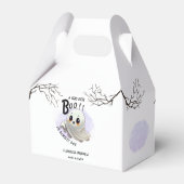 ブー赤ちゃんシャワーハロウィーンをテーマとしたかわいいパーティー フェイバーボックス (裏面サイド)