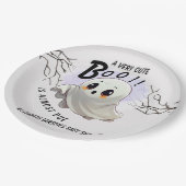 ブー赤ちゃんシャワーハロウィーンをテーマとしたかわいいパーティー ペーパープレート (アングル)