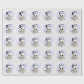 ブー赤ちゃんシャワーハロウィーンをテーマとしたかわいいパーティー ラッピングペーパー (フラット)