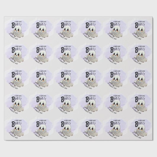 ブー赤ちゃんシャワーハロウィーンをテーマとしたかわいいパーティー ラッピングペーパー (フラット)