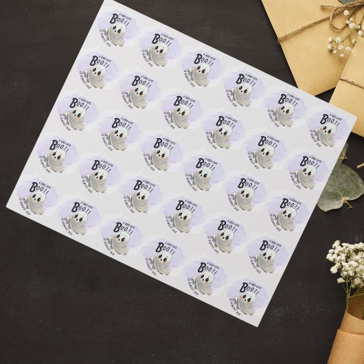 ブー赤ちゃんシャワーハロウィーンをテーマとしたかわいいパーティー ラッピングペーパー