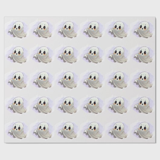 ブー赤ちゃんシャワーハロウィーンをテーマとしたかわいいパーティー ラッピングペーパー (フラット)