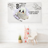 ブー赤ちゃんシャワーハロウィーンをテーマとしたかわいいパーティー 横断幕 (インサイチュ)