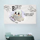 ブー赤ちゃんシャワーハロウィーンをテーマとしたかわいいパーティー 横断幕 (トレードショー)