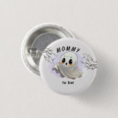 ブー赤ちゃんシャワーハロウィーンをテーマとしたかわいいパーティー 缶バッジ (正面&裏面)