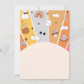 ブー赤ちゃんシャワー私たちの小さなブーはほとんどが原因 招待状 (裏面)