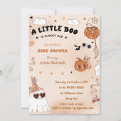 ブー赤ちゃんシャワー私たちの小さなブーはほとんどが原因 招待状 (正面)
