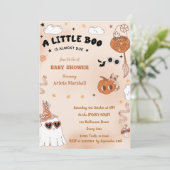 ブー赤ちゃんシャワー私たちの小さなブーはほとんどが原因 招待状 (スタンド正面)