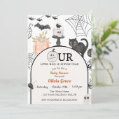 ブー赤ちゃんシャワー私たちの小さなブーはほとんどが原因 招待状 (スタンド正面)