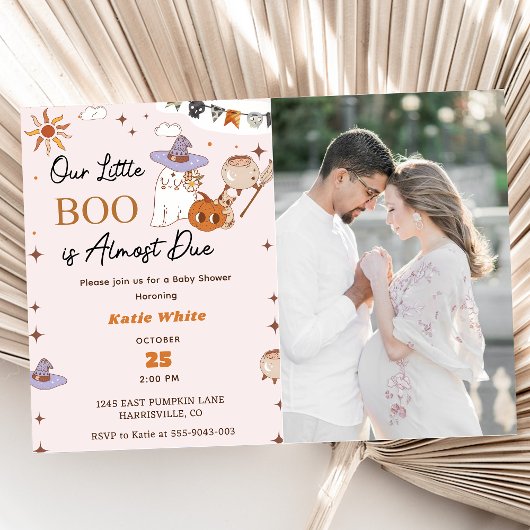 ブー赤ちゃんシャワー私たちの小さなブーはほとんどが原因 招待状