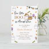 ブー赤ちゃんシャワー私たちの小さなブーはほとんどが原因 招待状 (スタンド正面)