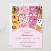 ブー赤ちゃんシャワー私たちの小さなブーはほとんどが原因 招待状 (正面)