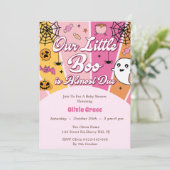 ブー赤ちゃんシャワー私たちの小さなブーはほとんどが原因 招待状 (スタンド正面)