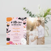 ブー赤ちゃんシャワー私たちの小さなブーはほとんどが原因 招待状 (スタンド正面)