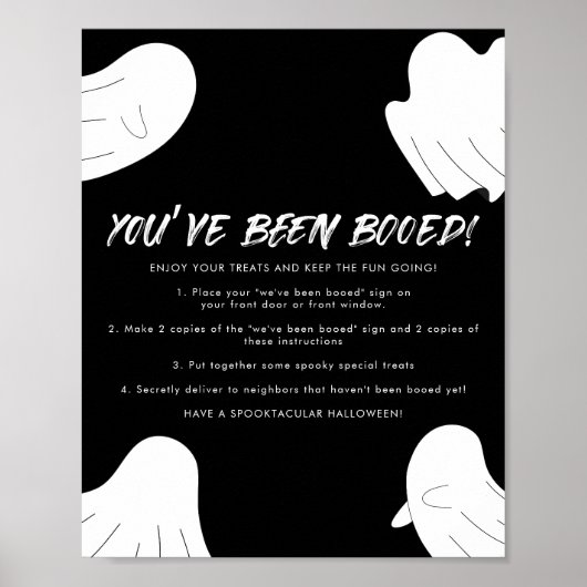 ブー隣人ゲームのサインをもらった ポスター (正面)