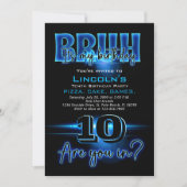 ブー10代のボーイ誕生日招待状 招待状 (正面)