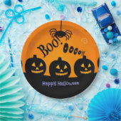 ブー！おお！ハッピーハローウィン! ペーパープレート (パーティー)