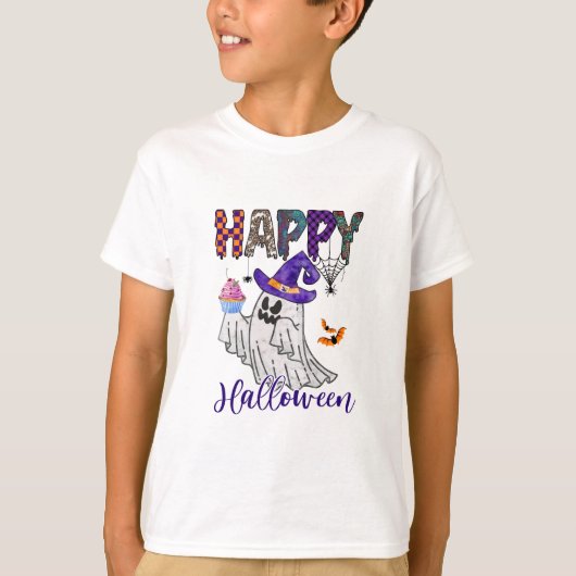 ブー！おかしなハロウィーンことわざ Tシャツ (正面)