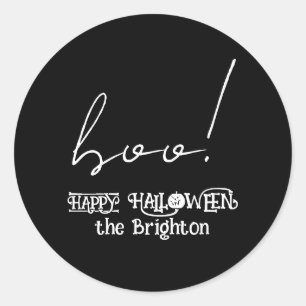 ブー おばけ ハロウィン ラウンドシール
