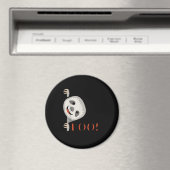 ブー!おもしろい隠しピーカブー怖いハロウィーンスロース マグネット (インサイチュ (食洗機))