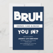 ブー |お入り？バースデー 招待状 (正面)