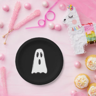 ブー！かわいいおばけのハロウィンコスチュームパーティー ペーパープレート